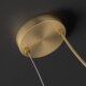 All-Copper Restaurant Bar Island Chandelier, Modern Minimalist Light Luxury Cream Style Pearl String Long Strip Creative Personality Lighting Fixture