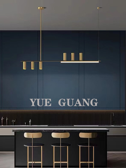 Nordic Post-Modern All-Copper Dining Room Chandelier Designer Creative Bar Table Lamp Simple Dining Table Personalized Minimalist Chandelier