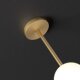 Nordic Light Luxury All-Copper Staircase Chandelier Duplex Loft Modern Minimalist Round Ball Long Chandelier Living Room Lamp