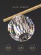 Minimalist Restaurant Chandelier, Modern Simple Creative Personality, Nordic Light Luxury, All-Copper Long Dining Table Crystal Bar Chandelier