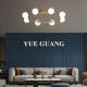 All-Copper Master Bedroom Ceiling Light, Living Room Elegant and Simple Modern Light Luxury Creative Nordic Lighting for Study and Dining Room
