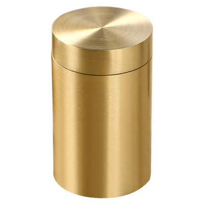 金臻黄铜便携迷你密封茶叶罐