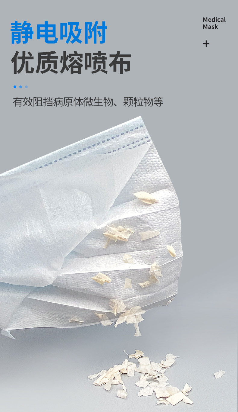 海氏海诺 医用外科口罩 10只*5袋 图6