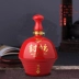 Bình gốm rỗng chai 5 kg nạp bình rượu nhỏ sáng tạo trang trí chai rượu trang trí Jingdezhen hộ gia đình niêm phong rượu - Rượu vang