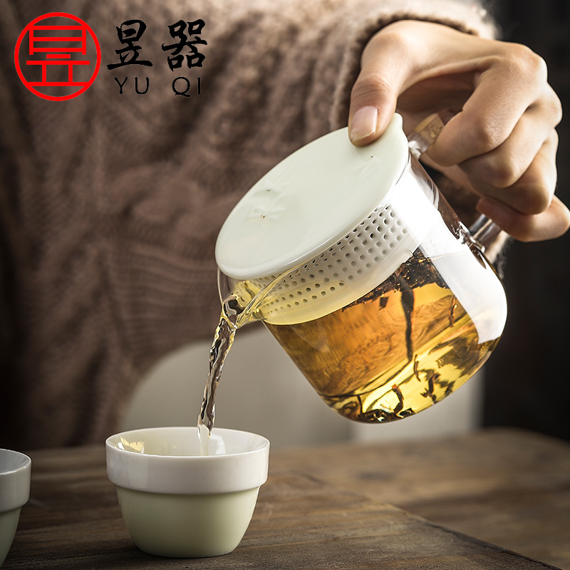 Yu machine ceramic glass crack a pot of three portable travel kung fu tea set car is suing tea