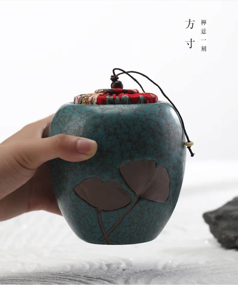 Yu ceramic POTS coarse pottery caddy fixings storage loose tea pu 'er tea sealed as cans of tea accessories and POTS