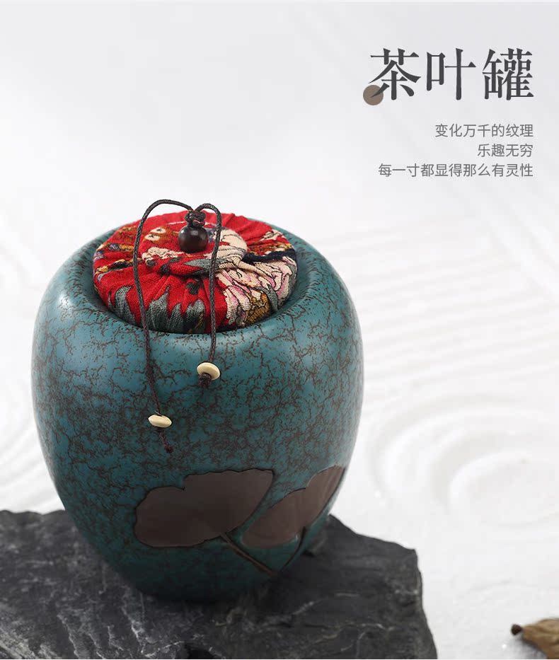 Yu ceramic POTS coarse pottery caddy fixings storage loose tea pu 'er tea sealed as cans of tea accessories and POTS