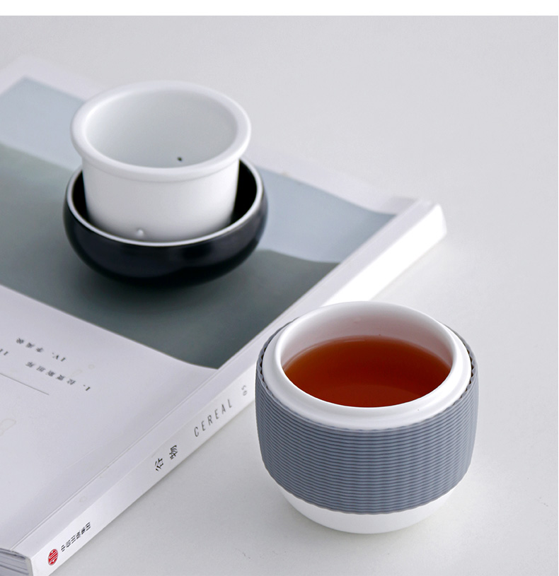 Yu is like a fruit crack cup filter a pot of tea is suing travel portable office cup car ceramic cup