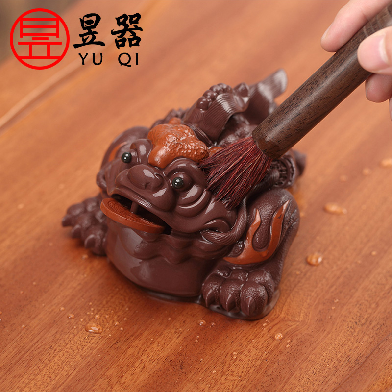 Yu is much luck, yixing purple sand tea pet furnishing articles play spittor tea tea tea accessories can raise creative tea sets