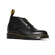 Dr Mannar Martens Martin Boots Womens Classic 2 Hole Low Top Leather Desert Boots Mens Boots Black Soft Leather