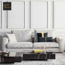 Tan Sizhe Italian light luxury furniture custom modern Nordic simple multi-person group corner living room sofa