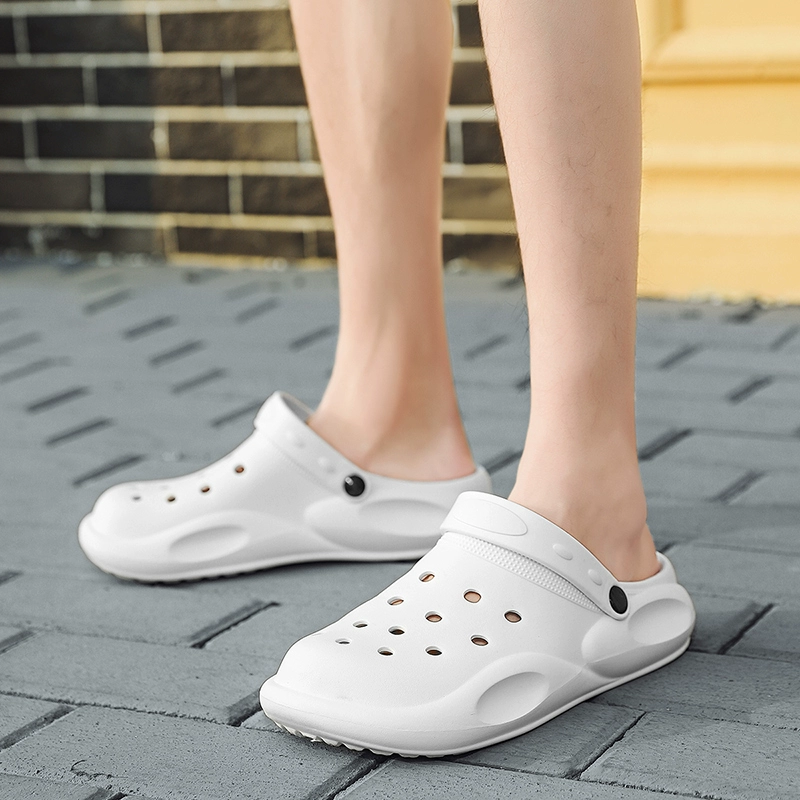 Medical slippers for men and women, operating room shoes, non-slip soft bottom, laboratory shoes, Baotou Crocs, hospital work shoes