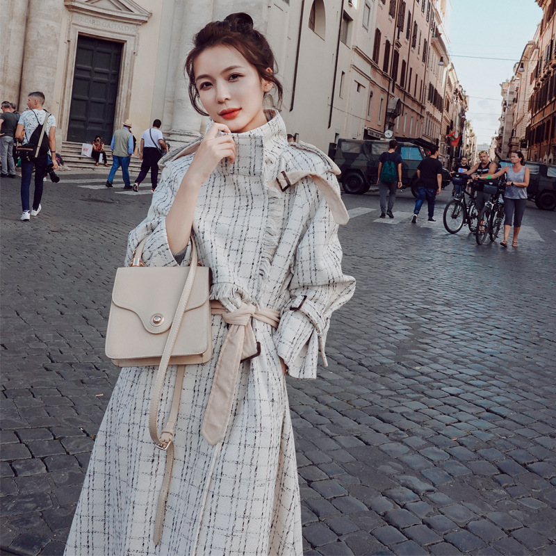 MAJE Kara Mao - a - coat woman in the long - range 2021 - winter new loose - chicken thickening coat