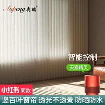 Intelligent electric vertical curtain vertical Louver Nordic curtain blackout living room bedroom office balcony partition floor-to-ceiling windows