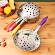 Colander household kitchen stainless steel round cold shrimp special noodle soup soup leaking fish scoop hot pot fried dumplings