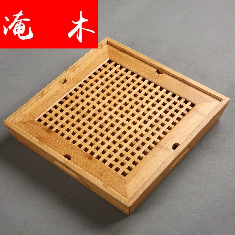 Пиала для чая из бамбука Bamboo, держатель бамбуковый, поднос бамбуковый, маленькая бамбуковая тарелка для хранения, длинная квадратная выдвижная полка для дома, очистка