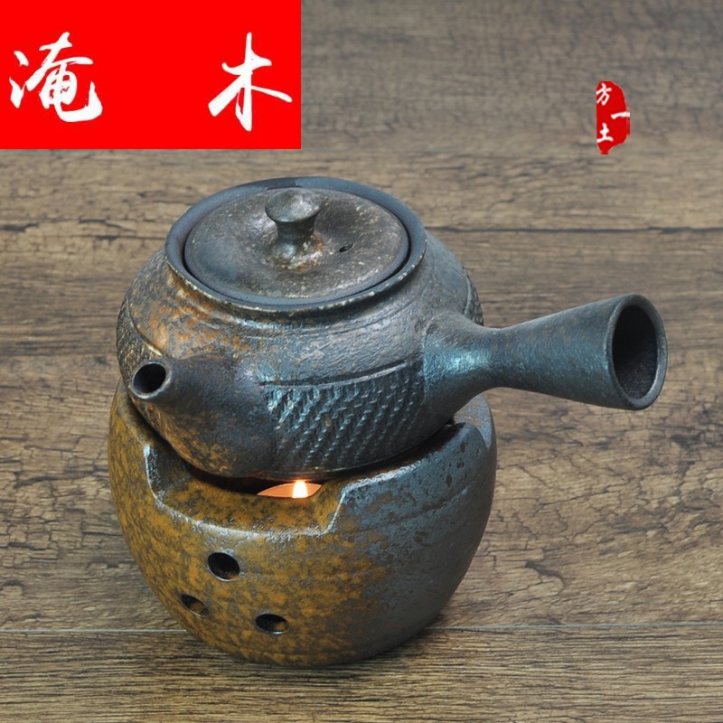 Submerged wood antique based warm boiled thick ceramic utensils Japanese kung fu tea tea stove teapot base reduction burn bag in the mail