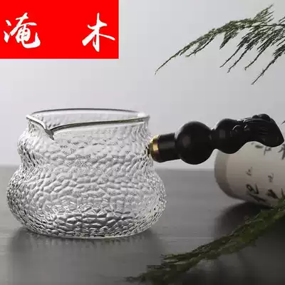 Flooded Wood Japanese tea set accessories tea dispenser Fulu Wooden handmade thickened heat-resistant glass male Cup