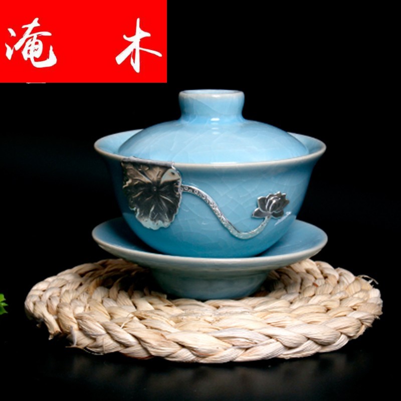 Submerged wood tea friends your up with silver tureen manual thickening large operators can use ceramic kung fu tea set