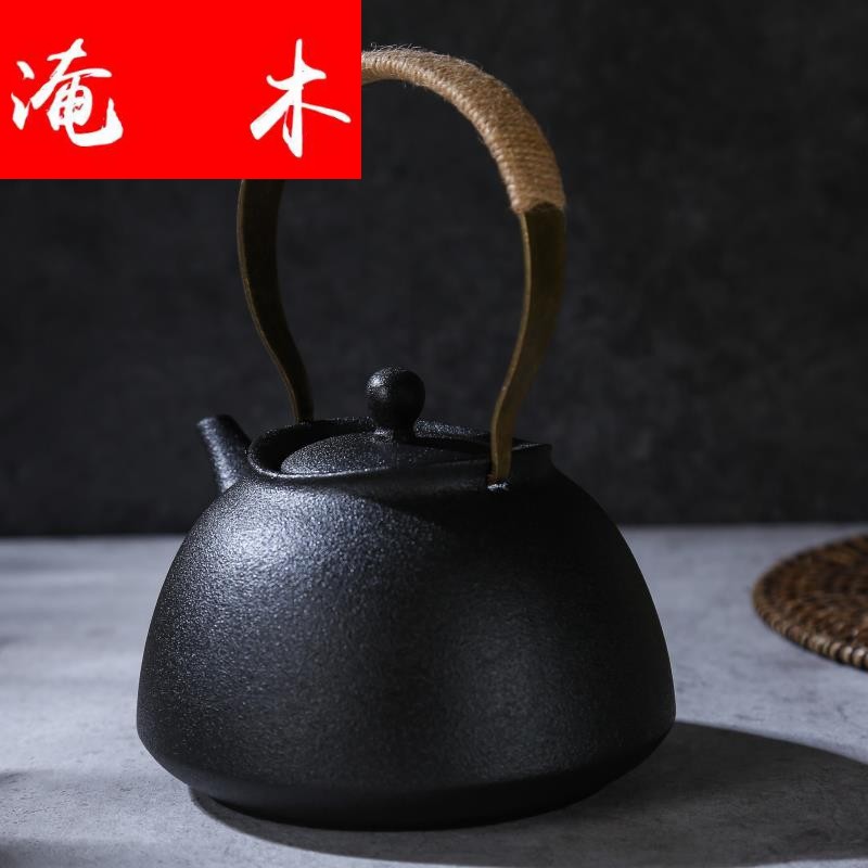 Flooded wood volcano glaze health cooked this ceramic teapot tea is tea kettle girder white clay pot kettle quality goods