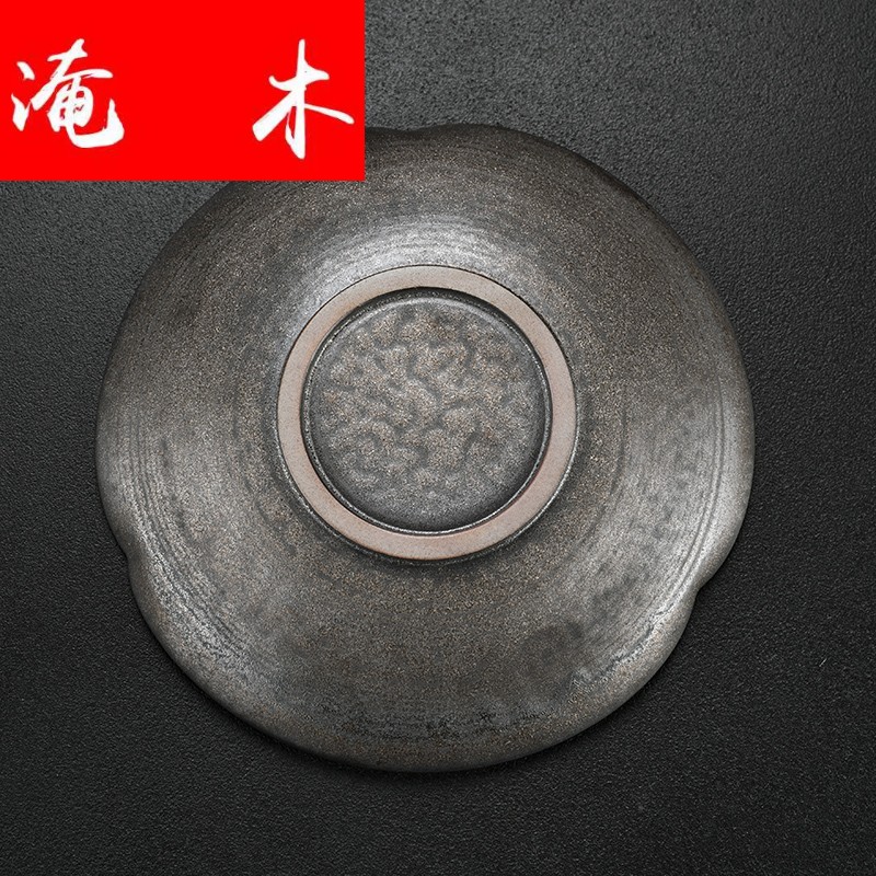 Flooded woodworking rust bearing ceramic teapot glazed pot tray was Japanese kung fu tea set a pot of tea tray storage dry terms plate