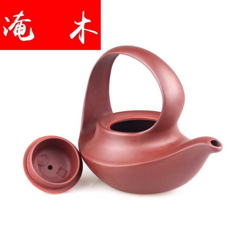 Submerged wood yixing manual it undressed ore purple clay pot of high - capacity teapot tea gifts