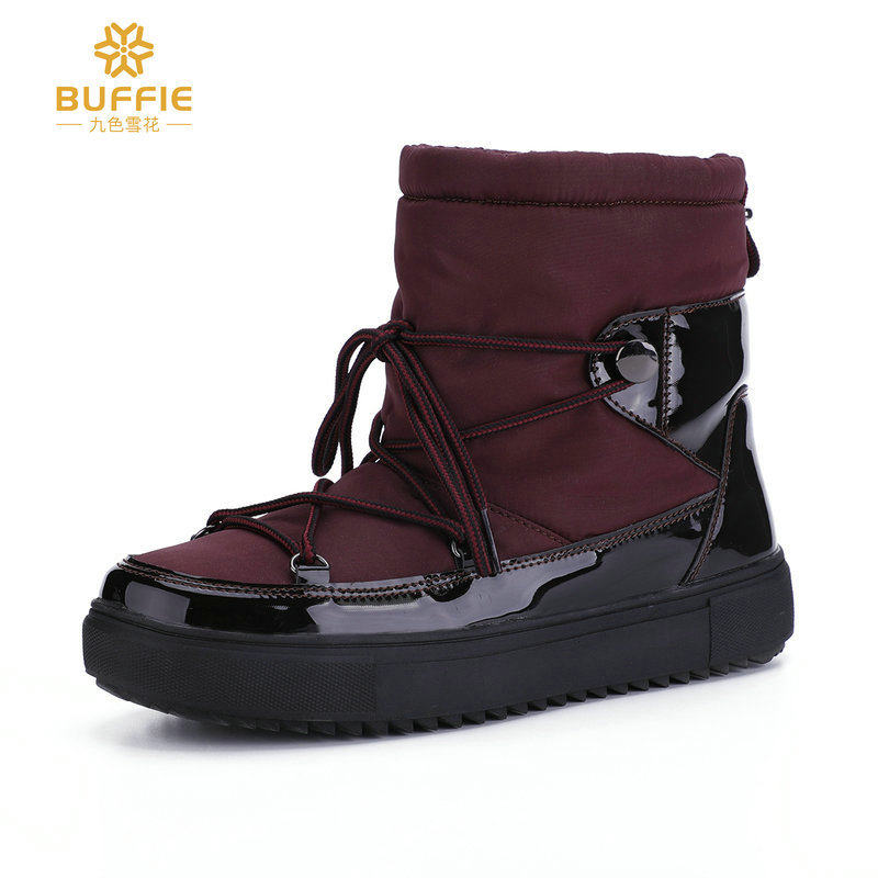 36-40 yards wine red low - gang snow boots novel warm - proof