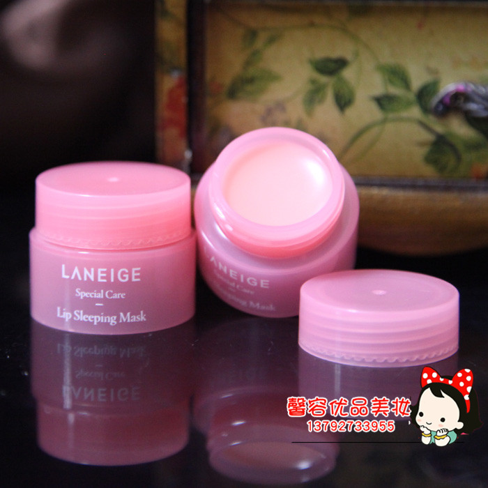 Hàn Quốc Lange Lip Mask Samples Desalination Môi Moisturising Exfoliating Moisturising Anti-Cleft Sleep Lip Mask Chăm sóc môi bioderma son dưỡng