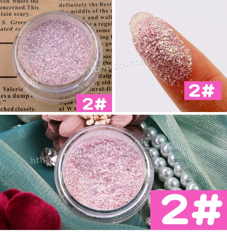 Alpha Stage Children Bride long lanh Eyeshadow Powder Flash Flash Crystal Crystal Powder Trang điểm chính hãng - Bóng mắt