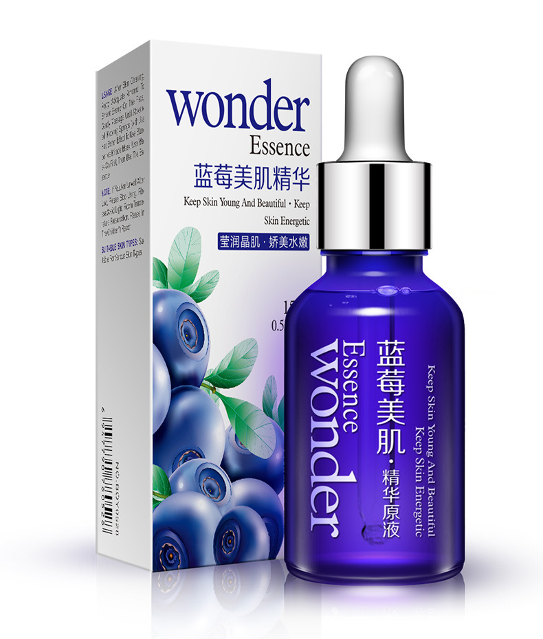 Mỹ phẩm chăm sóc da mặt Boquanya Blueberry Shrink Pore Essence serum klairs midnight