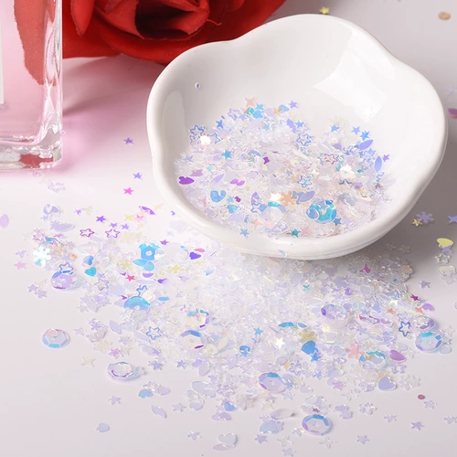 Смешанные румяна, блестки для ногтей, украшение для ногтей для маникюра для контуринга, аксессуары для лица