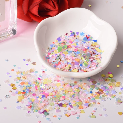 Смешанные румяна, блестки для ногтей, украшение для ногтей для маникюра для контуринга, аксессуары для лица