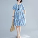Váy cotton và vải lanh nữ 2019 mới mùa hè đầm giản dị Thịt Tây Tạng lỏng lẻo đắt tiền - Sản phẩm HOT