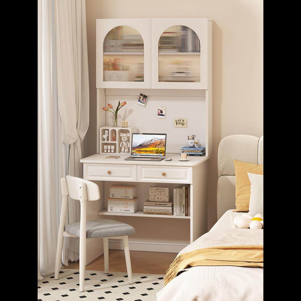 【all-in-one desk & bookshelf computer desk - bedroom, home office ...