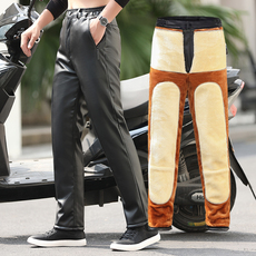 Кожаные брюки Мужские кожаные брюки осень