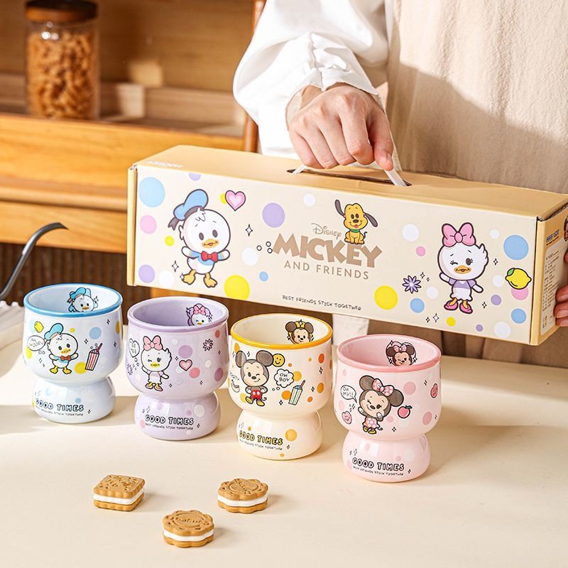 Кофейная чашка Disney Mickey Coffee Cup Керамическая чашка для питья Милая высококачественная изысканная подарочная коробка для подарка на День рождения Изображение 1