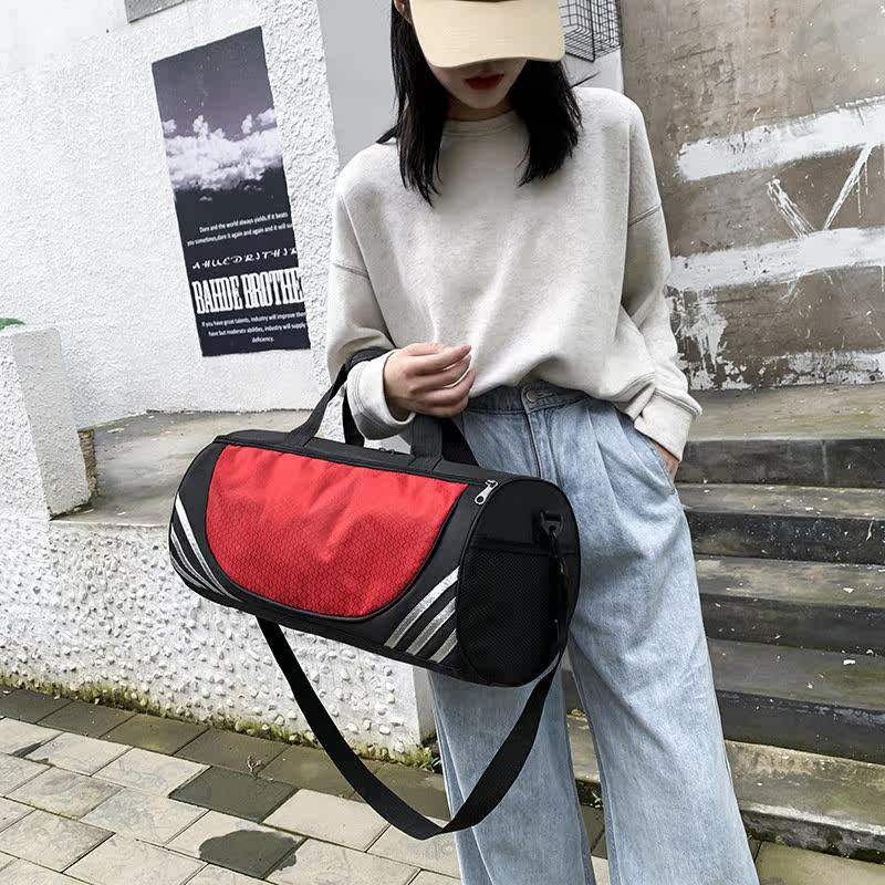 Messenger Shoulder Yoga Bag Cylindrical Taekwondo Backpack Sports Travel Bag Handbag Short-distance Shoe Gym Bag