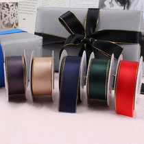New hairclip hair accessories ribbon ribbon ribbon exquisite gift box packaging decorative ribbon double-sided gilt ribbon
