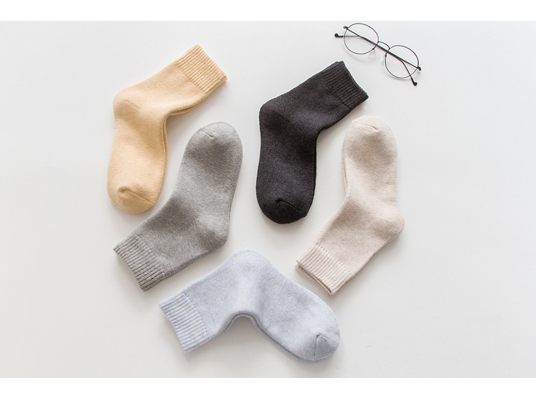 Vớ mùa đông nữ phiên bản Hàn Quốc của vớ cotton mùa đông ấm và nhung dày trong ống vớ len tháng vớ vớ vớ tất cổ cao
