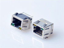 Factory supply SMD RJ45 connector with lamp shielding RJ45 connector SMT horizontal HULYN