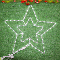 Christmas Decorations LED Snowflake Lamp Pentagram Light Christmas Tree Decoration Hotel Mall KTV Christmas decorations