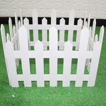 Christmas Decorations Large Christmas Tree Lower Decorative Package Fencing White Solid Wood Fencing Mall Scene Arrangement