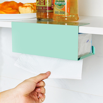 Cabinet tissue rack-free wall-mounted pump box Iron artist Creative kitchen roll shelves Nordic wind collection