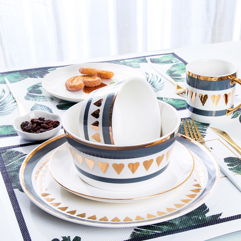 Implicit artisan Nordic plate ins dishes suit web celebrity steak dinner plate household ceramics tableware food dish