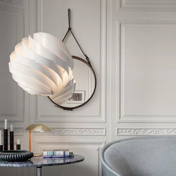 Danish Designer Turbo Nordic Round Living Room Dining Room Bar Lamp Creative Turbine Study Bedroom Pendant Light