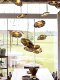Designer Glass Lampshade Chandelier Retro Nordic Restaurant Creative Personality Art Clothing Store Hotel Engineering Lighting Fixtures