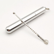 999 Foot Silver Sterling Silver Ear Spoon Hand Hand Silver Ear Excavation Ear Spoon Easy to Carry Silver Toothpick Silver Teeth Hook Practical