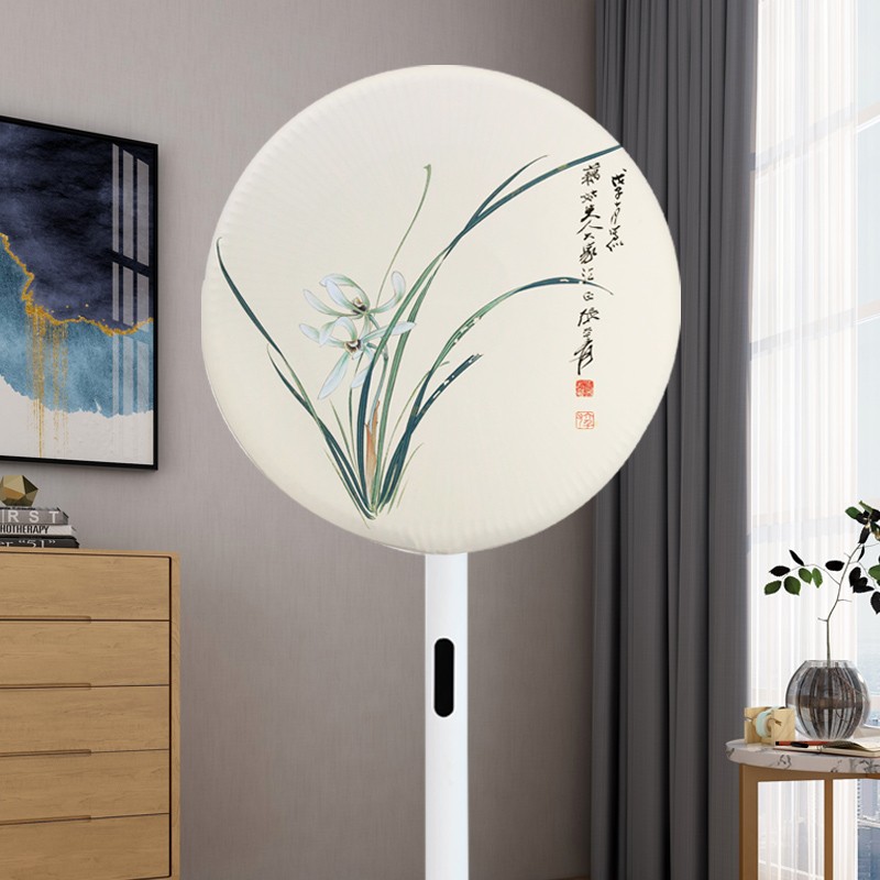 Fan dust cover Chinese style electric fan cover electric fan protective cover floor fan fan cover new small sun universal