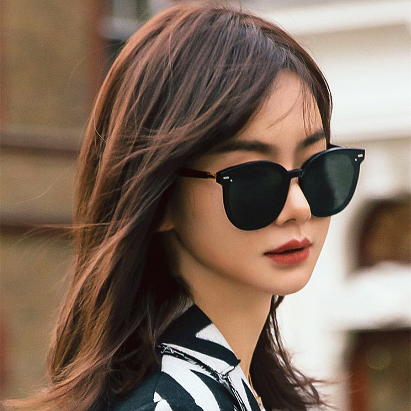 GM sunglasses female boomer Korean version round frame big frame star tennis red sheet 2019 plank sunglasses female anti-UV