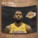 NBA LeBron James Nền vải Hiệp sĩ Hoàng đế nhỏ Poster Nhà vô địch Lakers Zhan Huang Hang LBJ Tapestry thảm trang trí